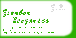 zsombor meszarics business card